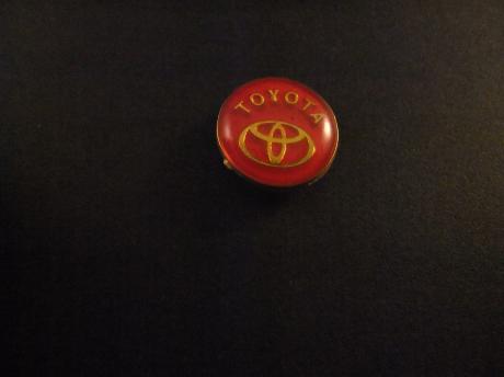 Toyota logo rond model rood